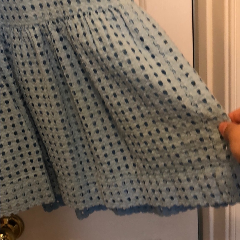 J.Crew Factory Blue Geometric Pattern Dress ๐ - Picture 8 of 8